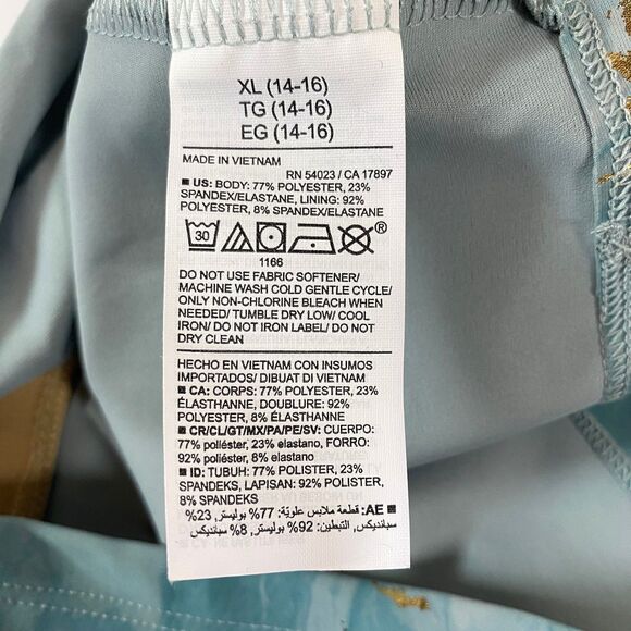 Old Navy Active Gold Paint Tank Top XL Multicolor Built In Bra Powersoft Go Dry - Picture 7 of 12